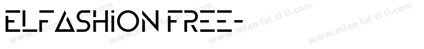 Elfashion Free字体转换